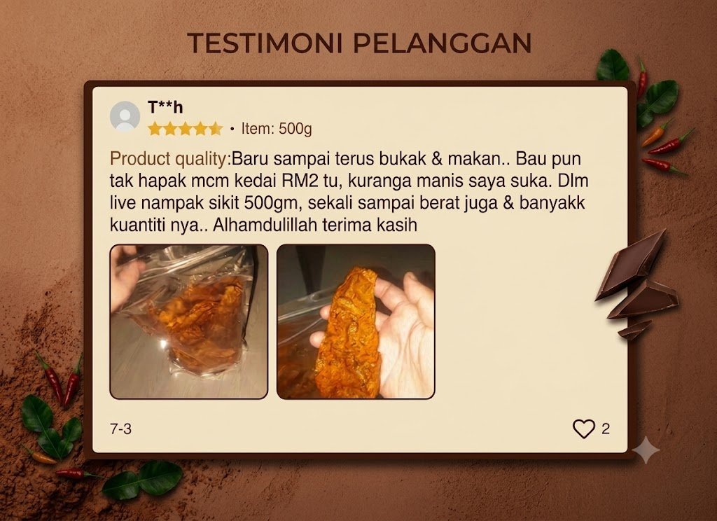 Testimoni pelanggan 1