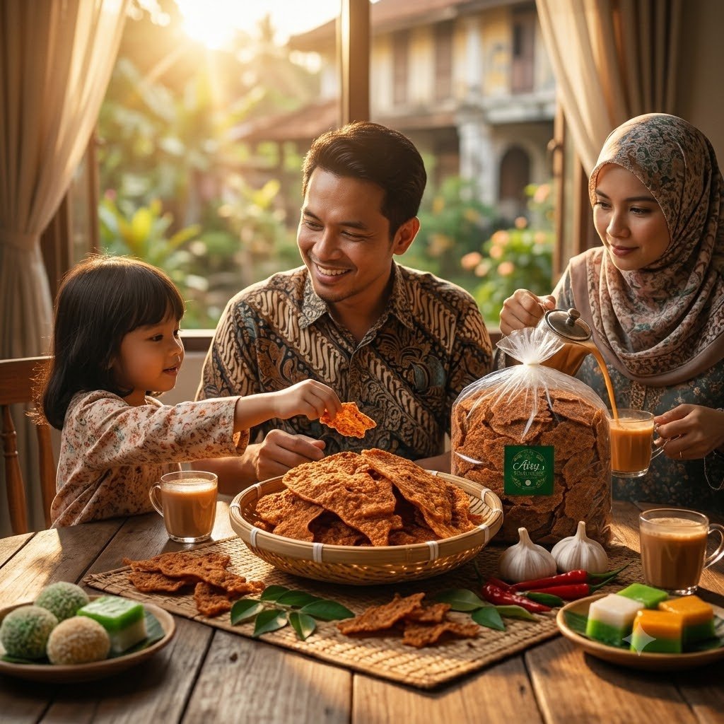 Minum petang seisi keluarga