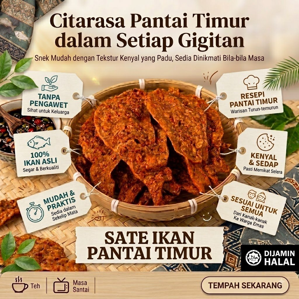 Sate Ikan Pantai Timur